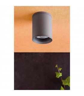 1 Light Outdoor Surface Mounted Ceiling Light Dark Grey IP44 - 2