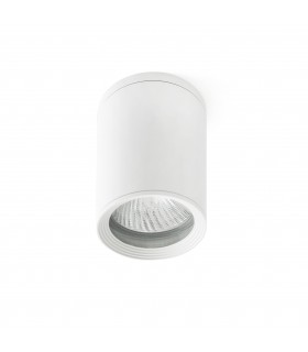1 Light Outdoor Surface Mounted Ceiling Light White IP44 - 1