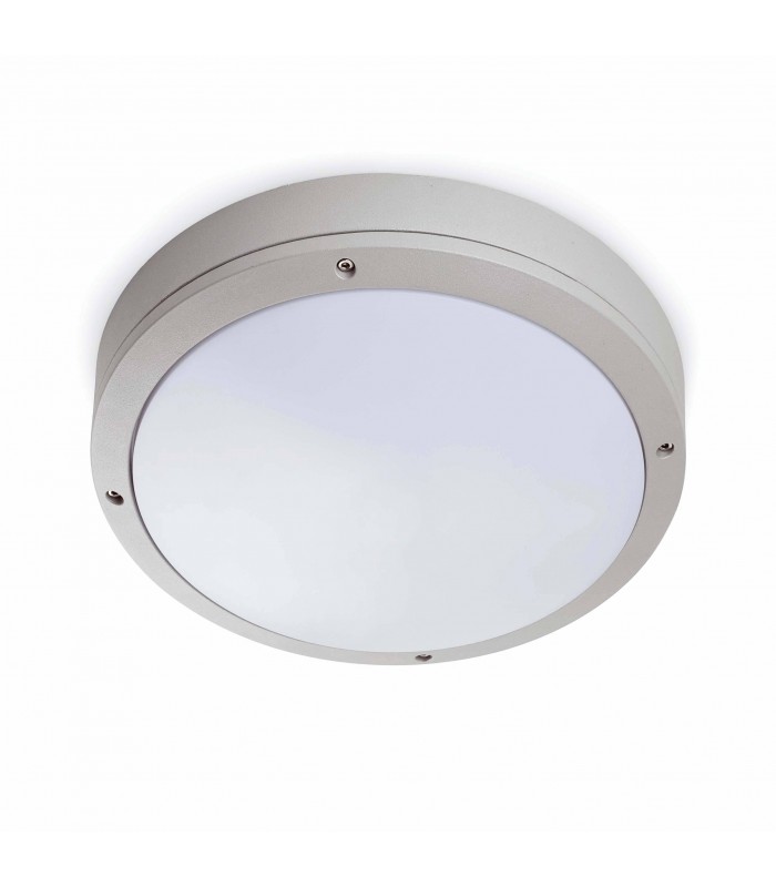 1 Light Outdoor Ceiling Light White, Grey IP54, E27 - 1