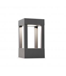 LED Outdoor Pedestal Light Dark Grey IP54 - 1