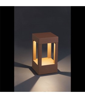 LED Outdoor Pedestal Light Rust Brown IP54 - 2