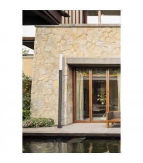 LED Outdoor Lamp Post Dark Grey IP65 - 2