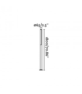 LED Outdoor Lamp Post Dark Grey IP54 - 2