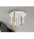 Varas Dimmable Ceiling 9 Light Cluster Drop Gold Matt White Dimmable 3000K-2