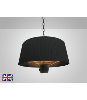 Estufa Outdoor Electrical Heater Ceiling Cylindrical Pendant Black Remote Control IP44-2