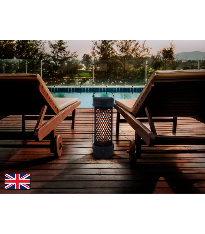 Estufa Outdoor Electrical Portable Heater Cylindrical Lantern Style Remote Control IP55-1