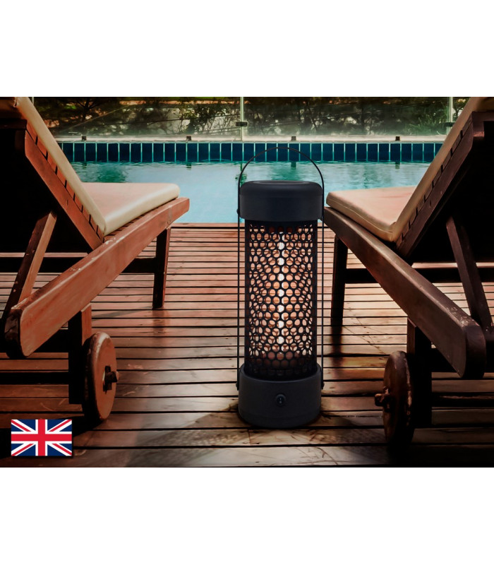 Estufa Outdoor Electrical Portable Heater Cylindrical Lantern Style Remote Control IP55-3