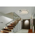 Colette Semi Flush Ceiling Light Cylindrical Chrome Dimmable Remote Control-1