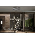 Sphere Dimmable 27 Light Integrated LED Light Pendant Light Cluster Drop Chrome Copper Satin Brass Bluetooth Control