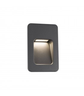 LED Outdoor Recessed Wall Light Dark Grey IP44 - 2