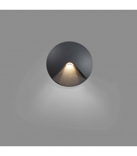 LED Outdoor Recessed Wall Light Dark Grey IP44 - 1