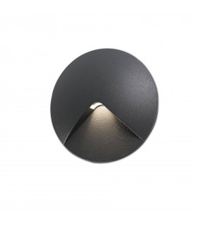 LED Outdoor Recessed Wall Light Dark Grey IP44 - 2