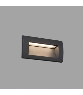 LED Outdoor Recessed Wall Light Dark Grey IP65 - 1