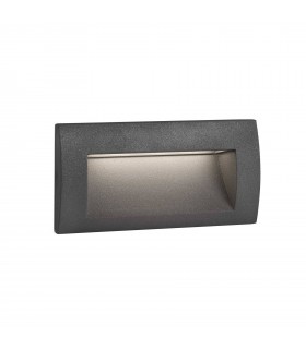 LED Outdoor Recessed Wall Light Dark Grey IP65 - 2