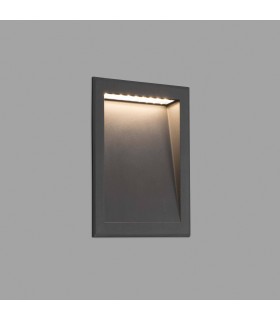 LED Outdoor Recessed Wall Light Dark Grey IP65 - 1