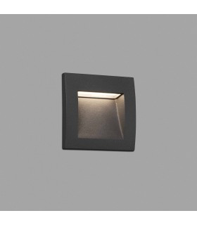 LED Outdoor Recessed Wall Light Dark Grey IP65 - 1