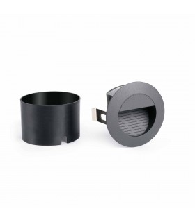 LED Outdoor Recessed Wall Light Dark Grey IP44 - 2