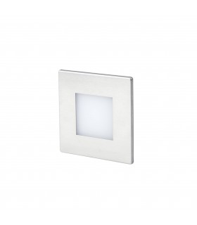 LED Outdoor Recessed Wall Light Matt Nickel IP65 - 1