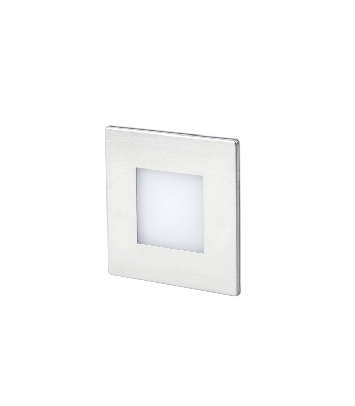 LED Outdoor Recessed Wall Light Matt Nickel IP65 - 1