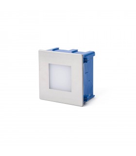 LED Outdoor Recessed Wall Light Matt Nickel IP65 - 2