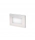 LED Outdoor Recessed Wall Light Matt Nickel IP65 - 1