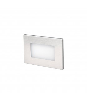 LED Outdoor Recessed Wall Light Matt Nickel IP65 - 1
