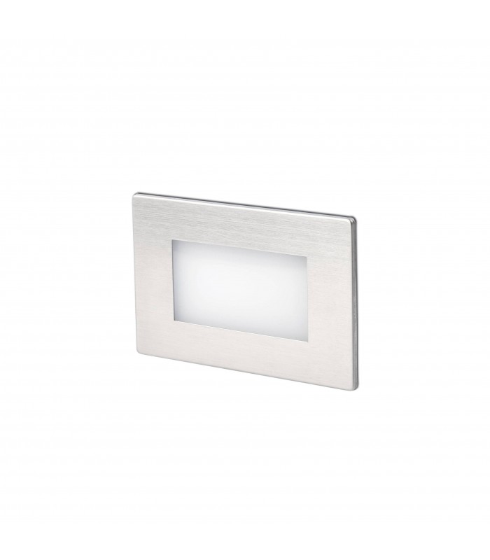 LED Outdoor Recessed Wall Light Matt Nickel IP65 - 1