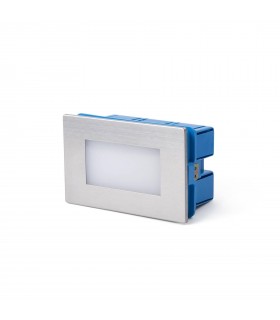 LED Outdoor Recessed Wall Light Matt Nickel IP65 - 2