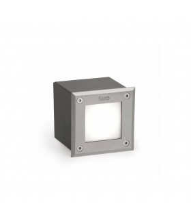 LED Square Recessed Outdoor Ground Light Matt Nickel IP67 - 1