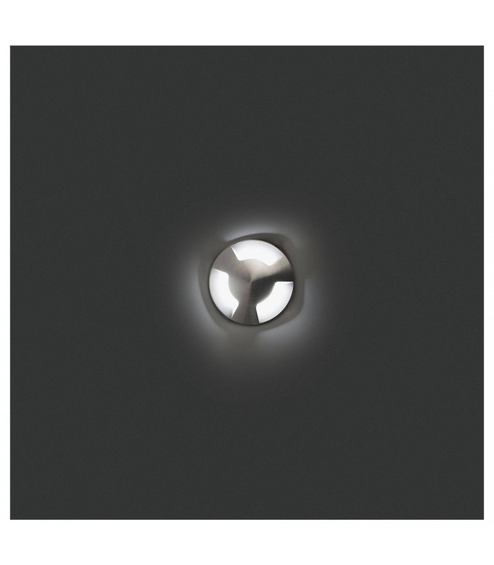 LED Recessed Outdoor Ground Light Matt Nickel IP67 - Three Direction - 2
