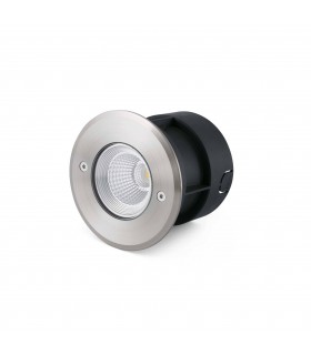 LED Outdoor Recessed Spotlight Narrow Beam Angle Matt Nickel IP67 - 1