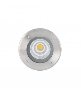 LED Outdoor Recessed Spotlight Wide Beam Angle Matt Nickel IP67 - 2