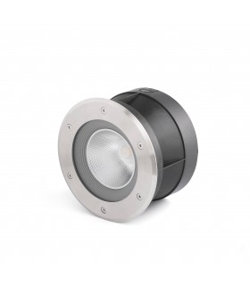 LED Outdoor Recessed Spotlight Wide Beam Angle Matt Nickel IP67 - 1