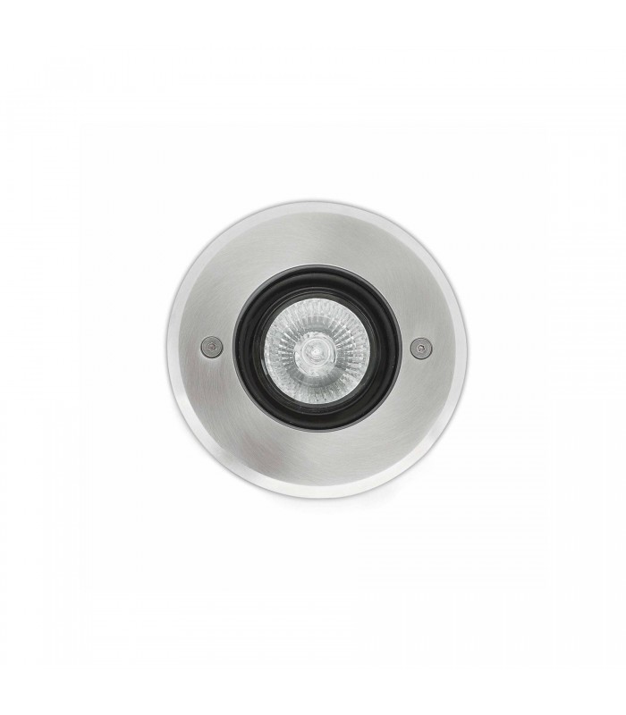 1 Light Small Outdoor Recessed Spotlight Matt Nickel IP67, GU10 - 2
