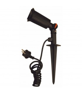 1 Light Outdoor Spike Light Black IP44, E27 - 1