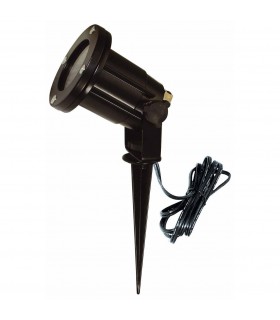 1 Light Outdoor Spike Light Black IP44, GU10 - 1