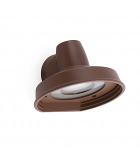 1 Light Outdoor Wall Light Brown IP44, GU10 - 1