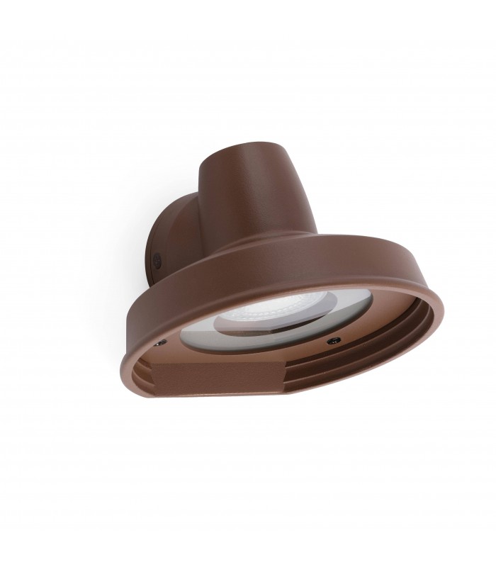 1 Light Outdoor Wall Light Brown IP44, GU10 - 1