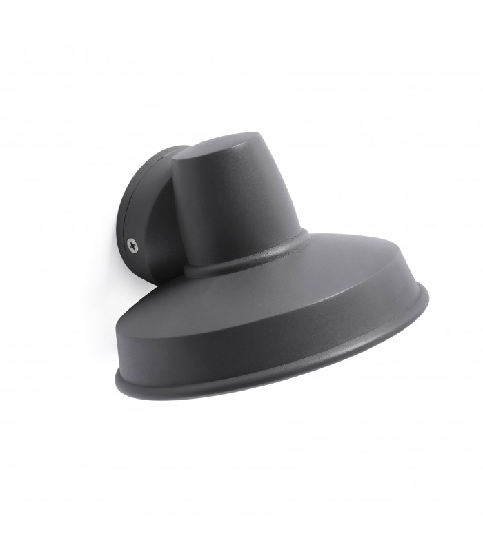 1 Light Outdoor Wall Light Dark Grey IP44, GU10 - 1