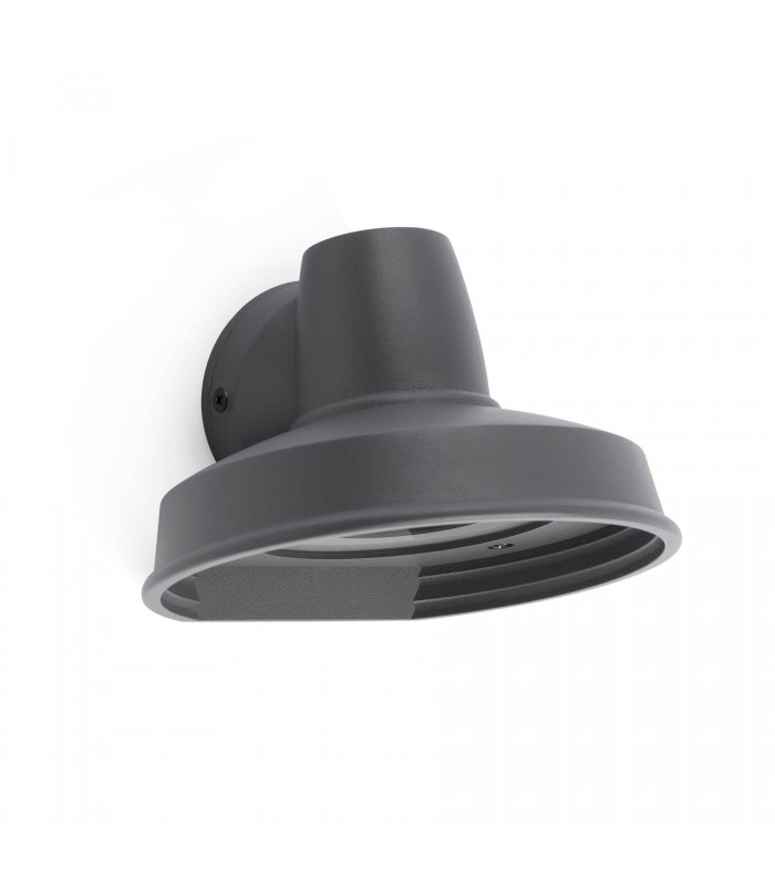 1 Light Outdoor Wall Light Dark Grey IP44, GU10 - 2