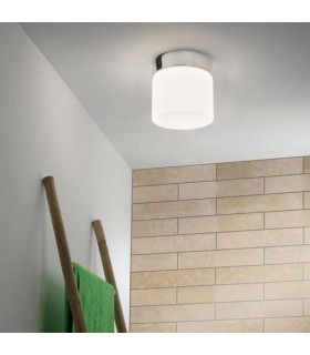 1 Light Bathroom Ceiling Light Polished Chrome IP44, E27 - 1