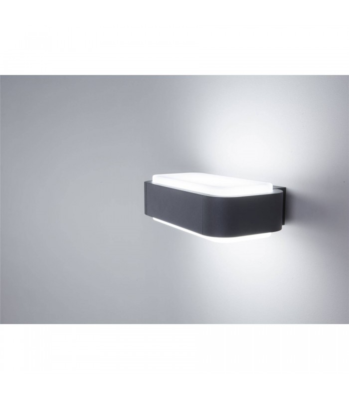 LED Outdoor Wall Light White, Dark Grey IP65 - 2