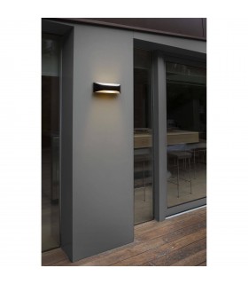 1 Light Outdoor Wall Light White, Dark Grey IP54, E27 - 2