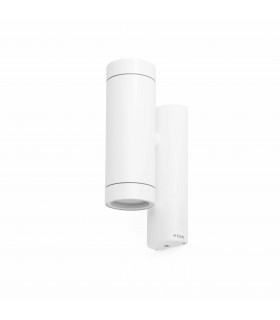 2 Light Outdoor Wall Light White IP44, GU10 - 1