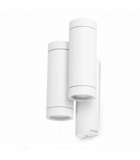 4 Light Outdoor Wall Light White IP44, GU10 - 1