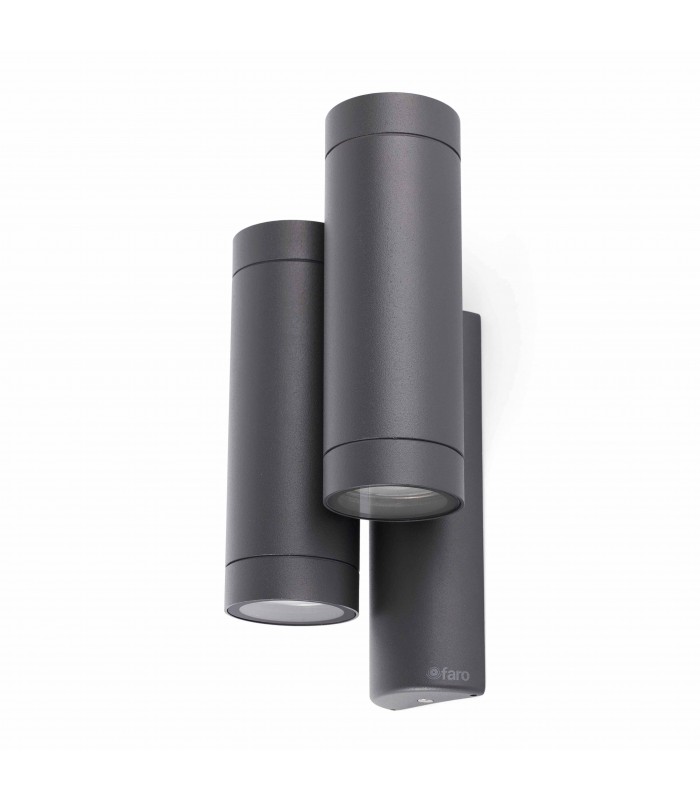 4 Light Outdoor Wall Light Dark Grey IP44, GU10 - 1