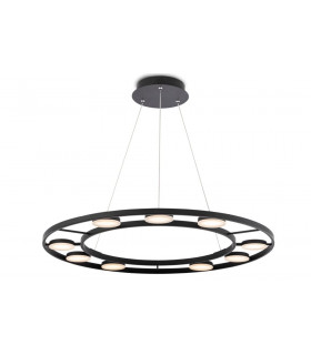 Modern Fad Integrated LED Black Pendant Ceiling Light-1