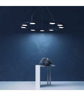 Modern Fad Integrated LED Black Pendant Ceiling Light-2