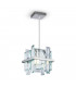 Modern Cerezo Chrome Pendant Ceiling Light Crystal-1