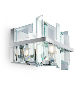 Modern Cerezo 2 Light Chrome Wall Lamp